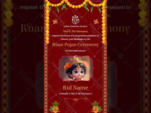 Kuan Poojan Invitation Video