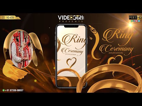 Vertical Ring Ceremony Invitation Video | VG-439