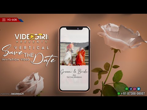 Vertical Wedding Invitation Videos