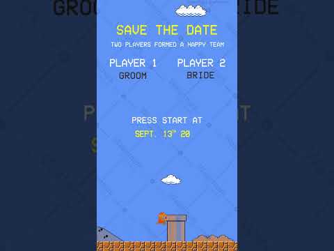 Super Mario Wedding Invitation Video 