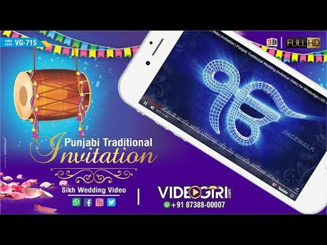 Punjabi Traditional | Sikh Wedding Video Invitation