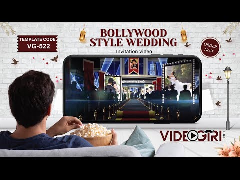 Bollywood Style Wedding Invitation Video | VG-522