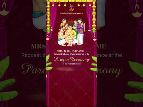 Parojan Ceremony Card Video