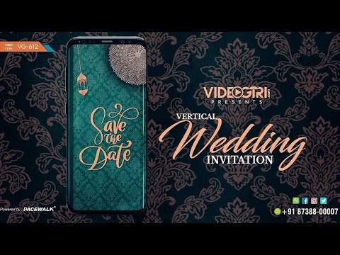 Modern Wedding Invitation Video Cards