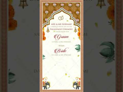 Online Bengali Engagement Invitation Video