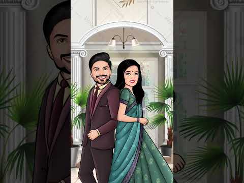 Caricature Save The Date Wedding Invite Video | VG-2087