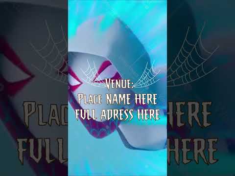 Spider Woman Birthday Invitation Video