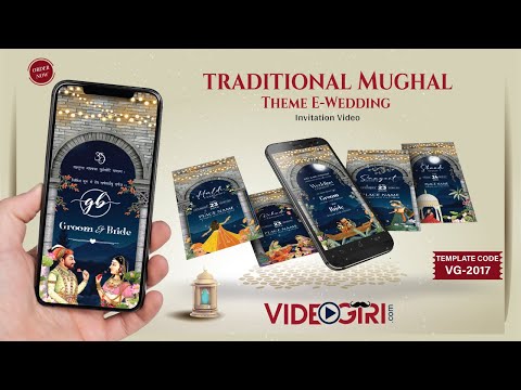 Mughal Theme E-Wedding Invitation Video