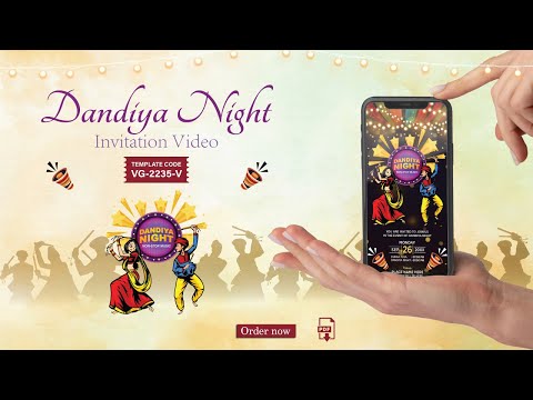 Online Dandiya Invitation Video