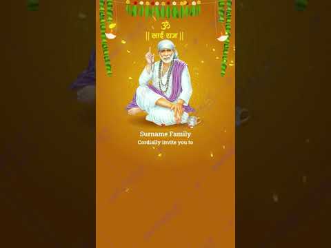 Sai Bhajan Sandhya Invitation Video | SB-03-V