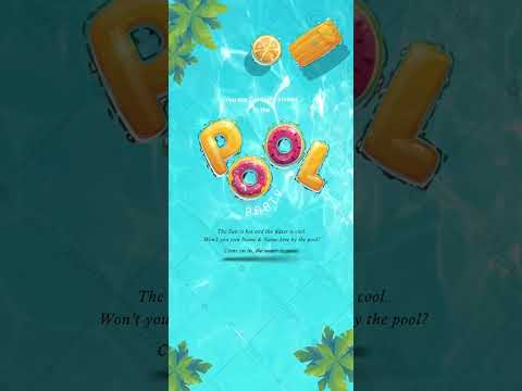 Pool Party Invitation Card Video