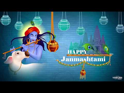 Shree Krishna Wishes Video Download for WhatsApp and Facebook