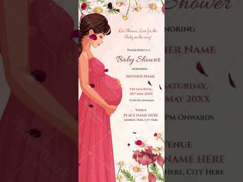 Baby Shower Invite Video