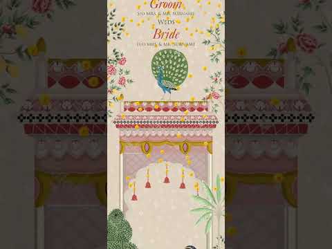 Online Indian Traditional Wedding Invitation Video