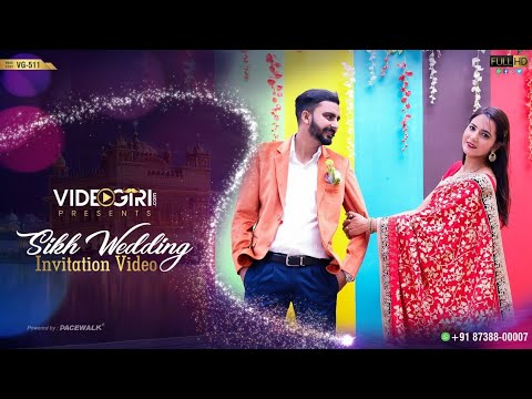 Custom Punjabi Wedding Invitation Video | VG-511