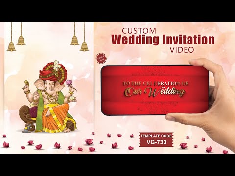 Custom Wedding Invitation Video for Whatsapp