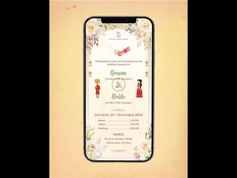 Digital Wedding Invitation Video | VG-396