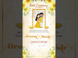 Floral Haldi Invitation Video 