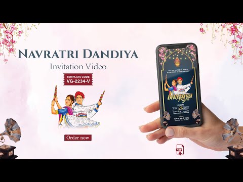 Dandiya Party Invitation Video 