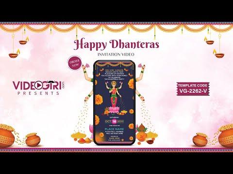 Happy Dhanteras Invitation Video 