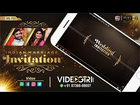 Indian Marriage Invitation Video 