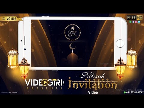 Nikaah Invitation Video | VG-508