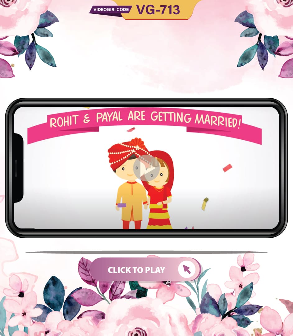 Indian Animated Wedding Invitation Video | VG-713 |