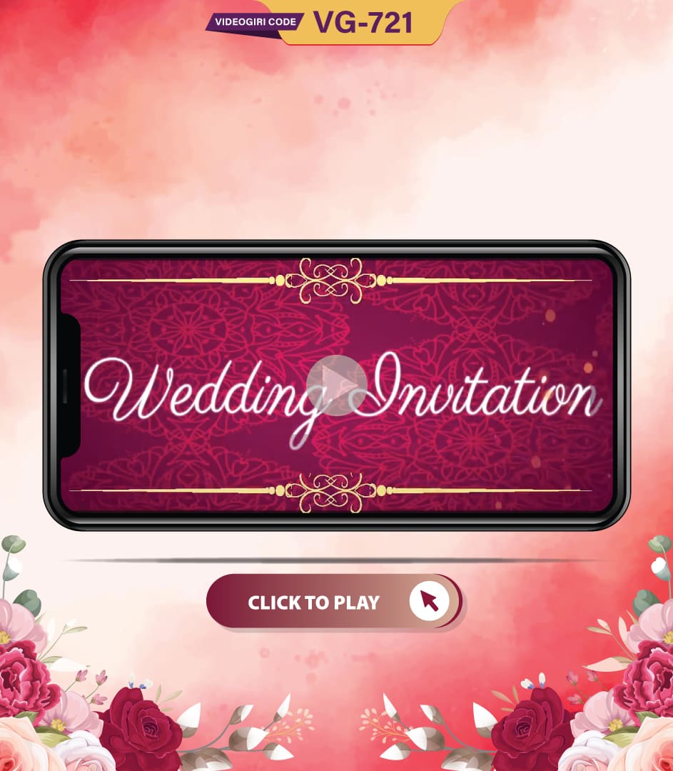Majestic Wedding Invitation Video without Pictures Save the date video