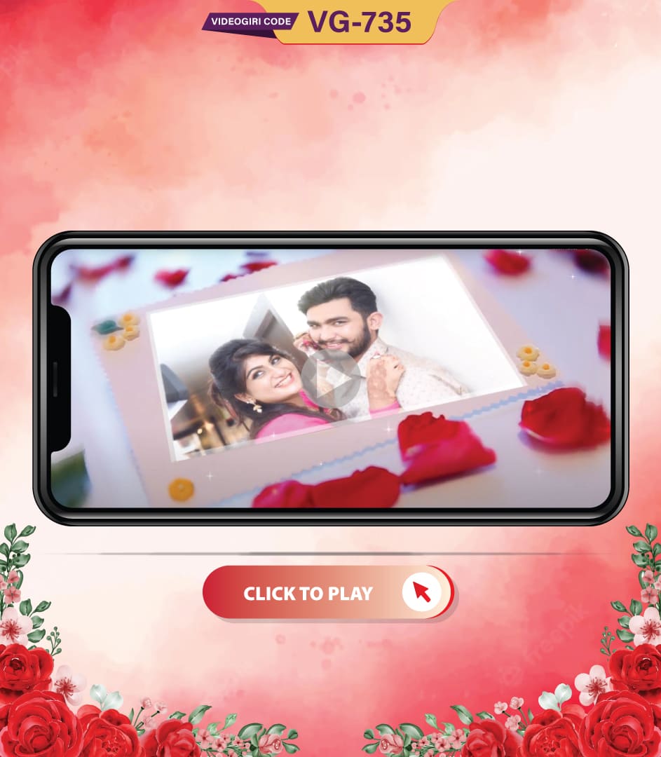 Personalise Marriage invitation Video for Whatsapp