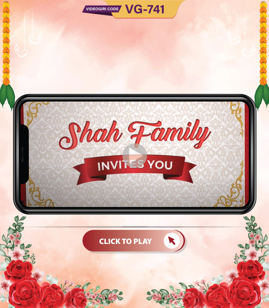 Wedding ecard Video Invitation for Whatsapp