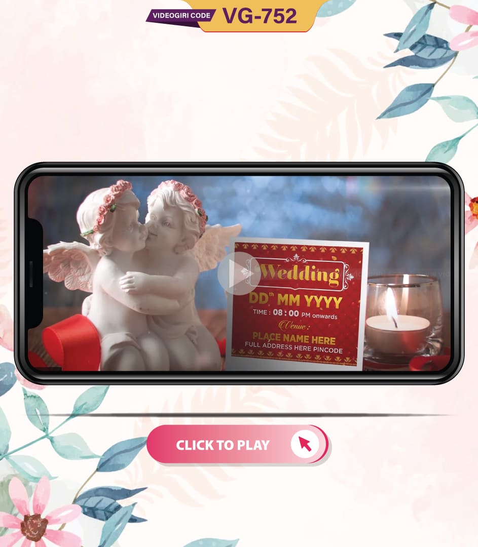 Lovable Marriage Invitation Video for Whatsapp