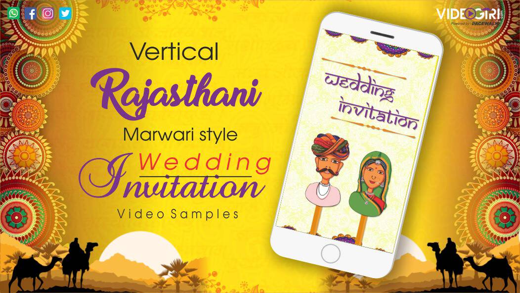 Best Traditional Rajasthani Wedding Invitation Videos