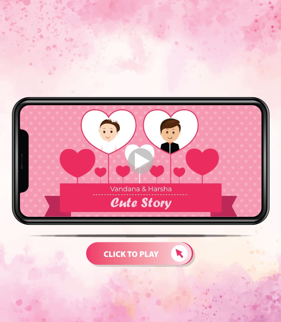 Custom 2d Animation Love Story Video