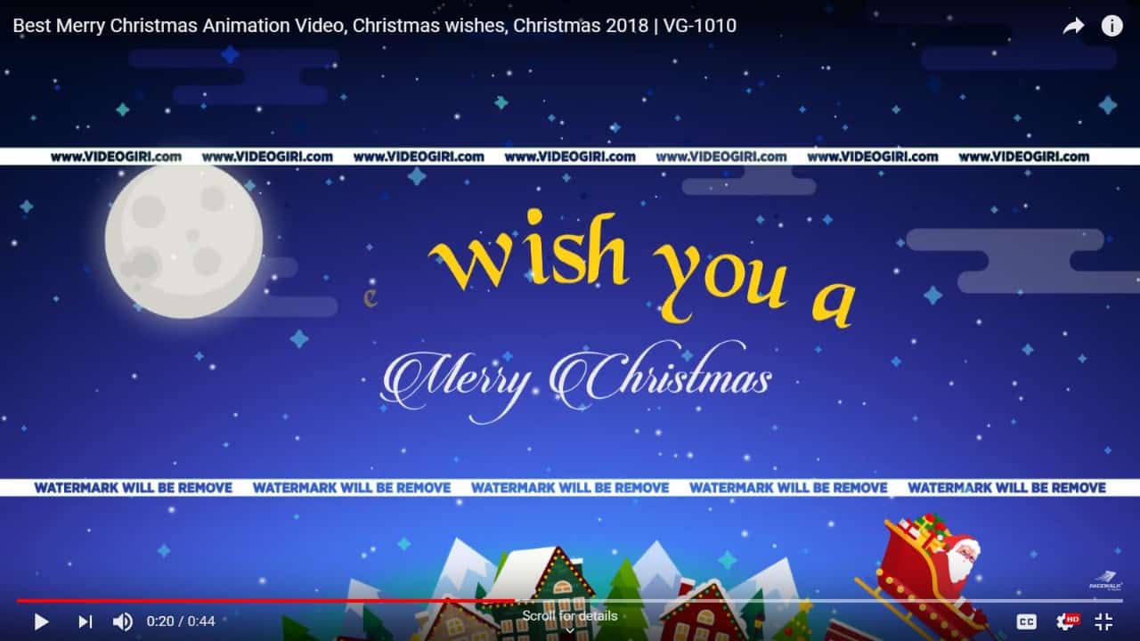 Best Merry Christmas Wishes Animation Video
