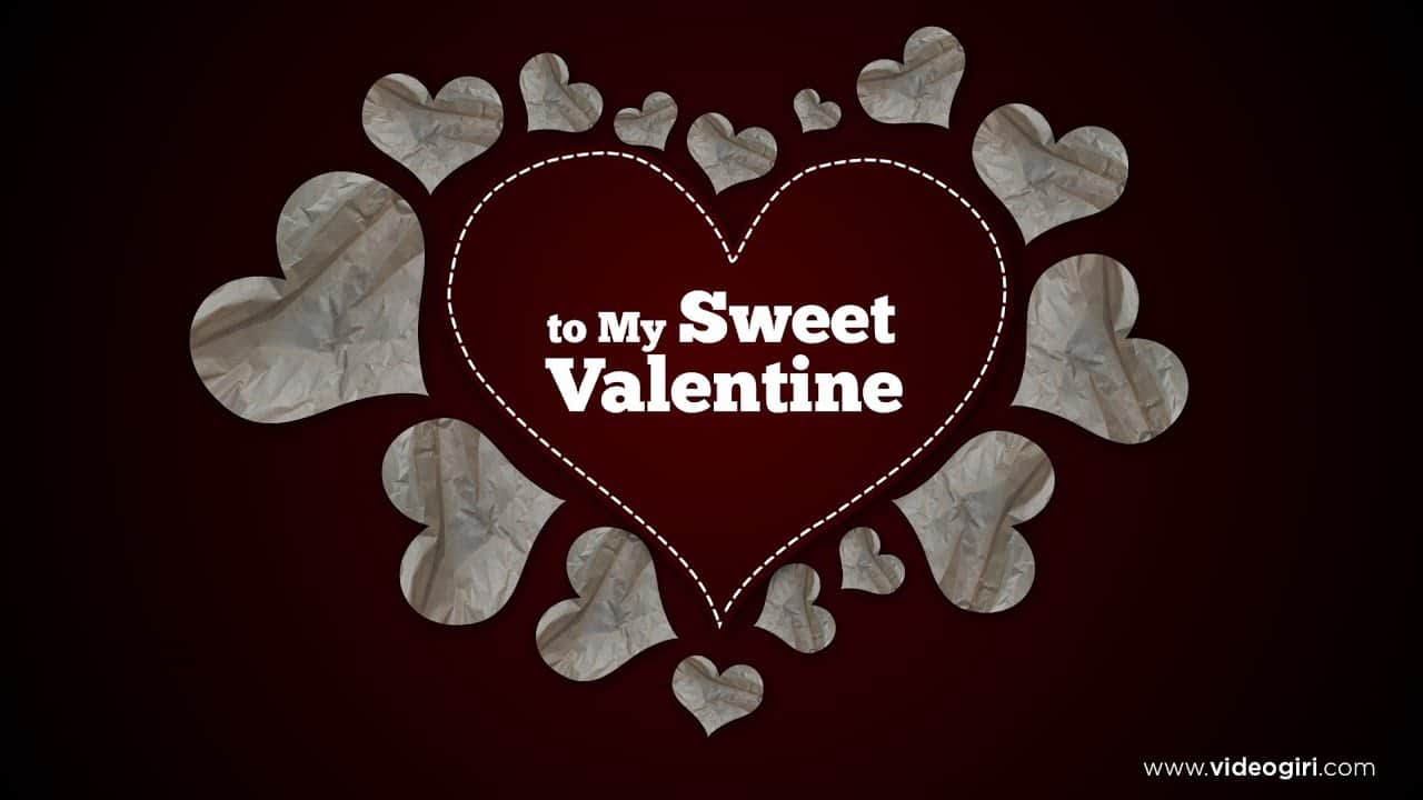 Make Personalized Valentine Day wishes video Card