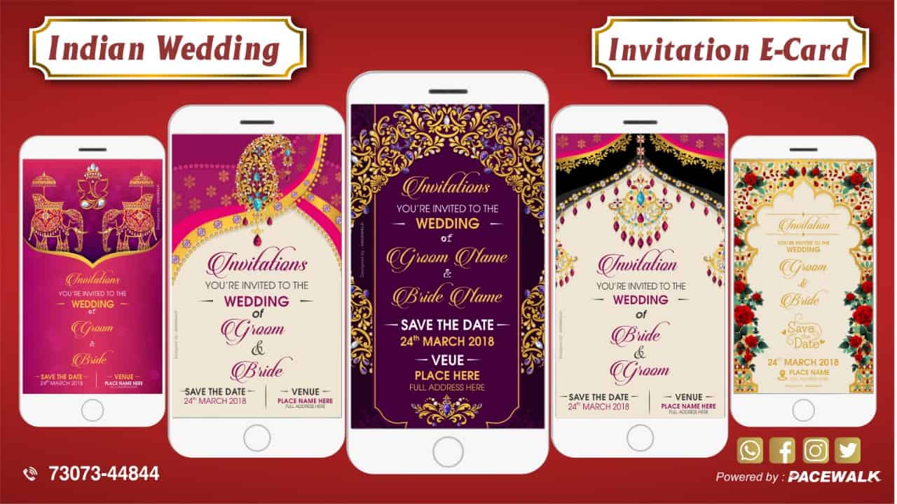 Wedding Invitation ecard samples
