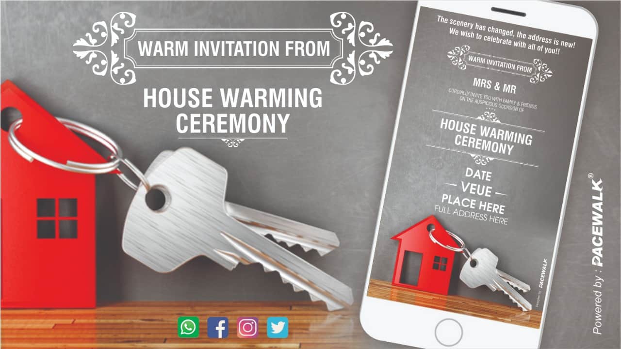 House Warming Ceremony Invitation Cards Online Makers