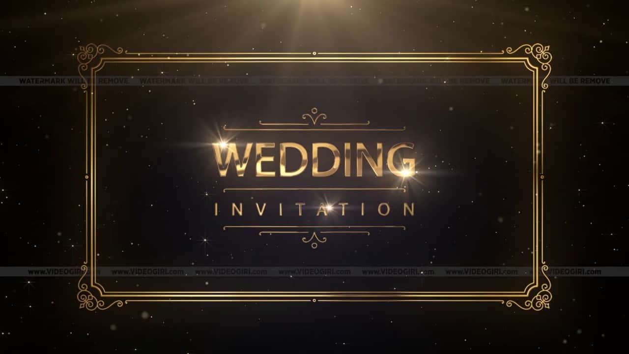 Wedding Invitation Videos Without Picture