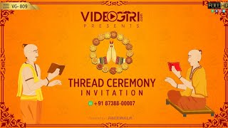 Thread Ceremony Invitation Video