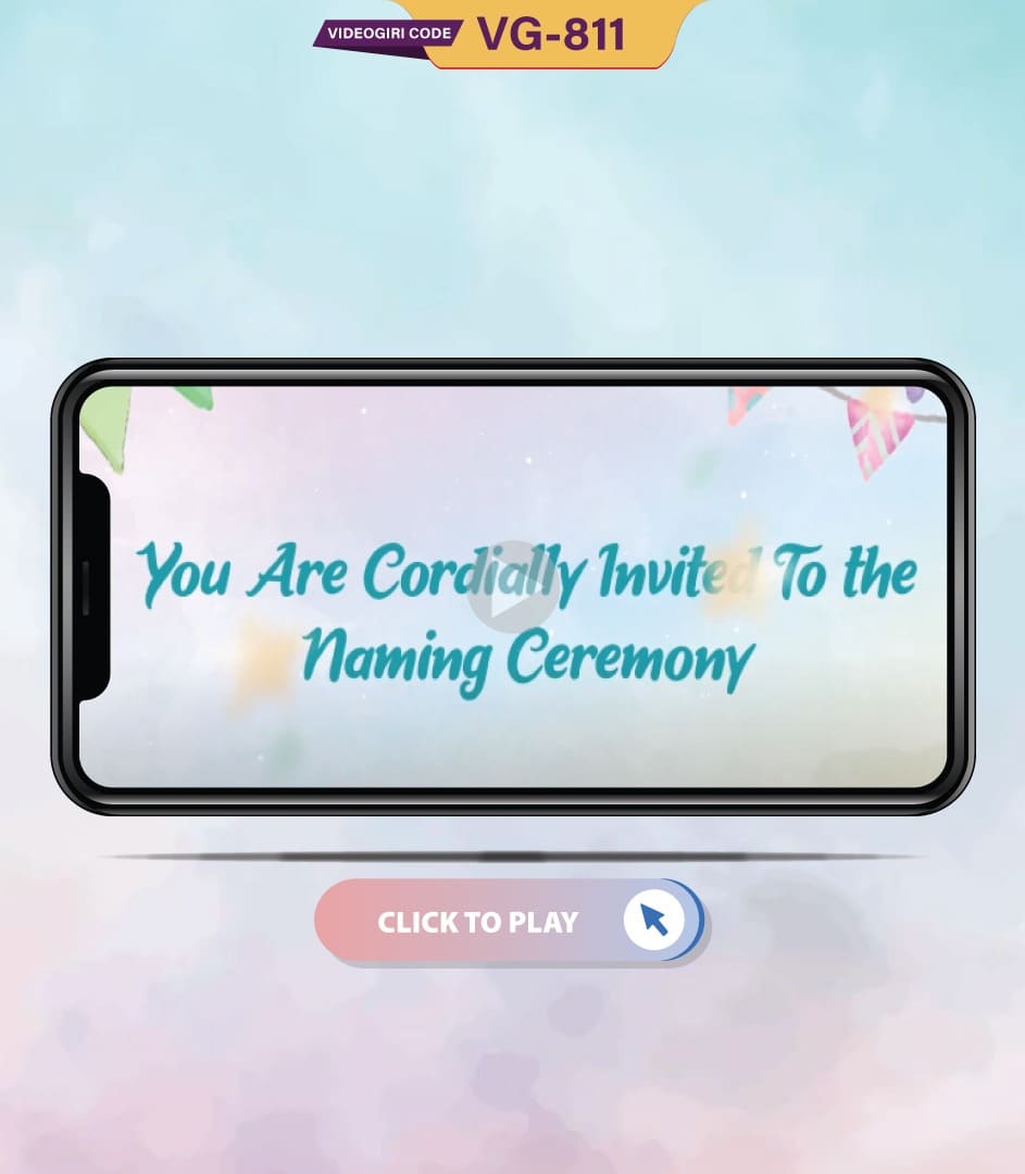 Baby Name Ceremony Invitation Video