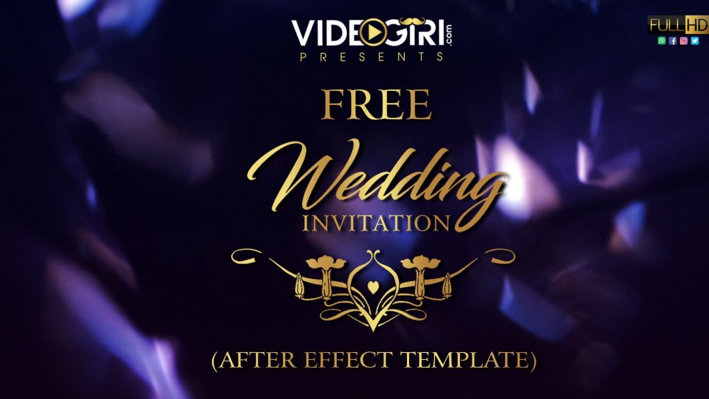 Free Wedding Invitation Video | Download Free after effects Templates