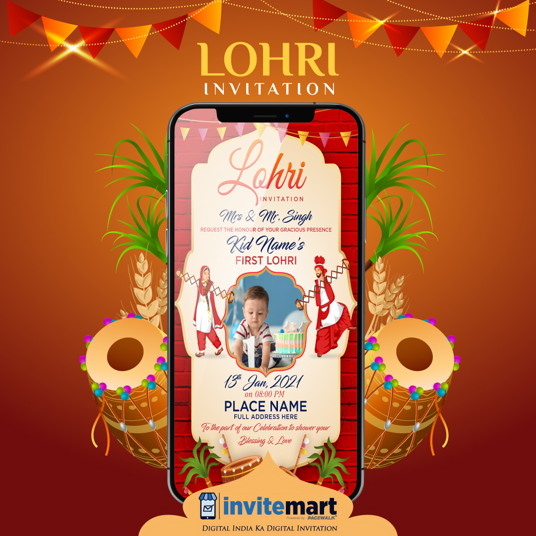 Lohri invitation Card