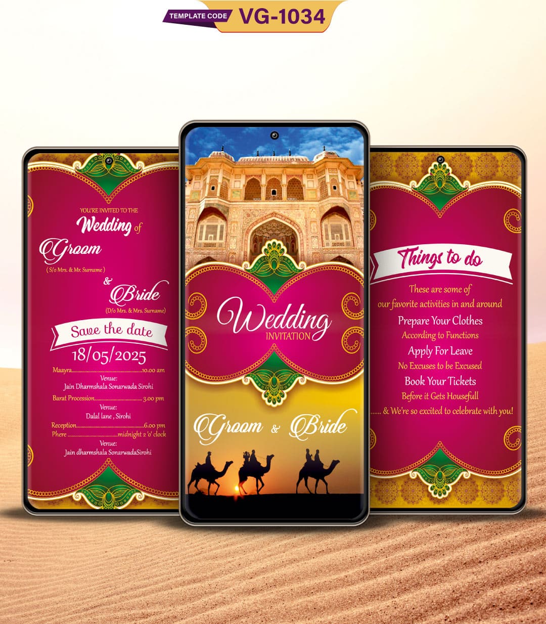 Rajasthani Wedding Invitation eCard