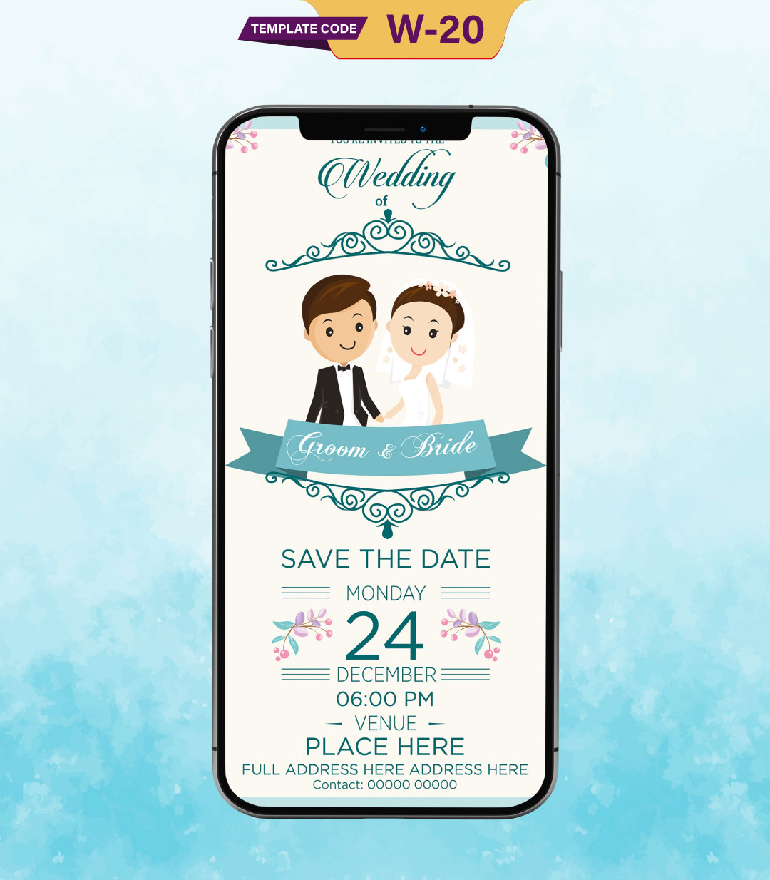 Modern Theme Wedding Invitation eCards
