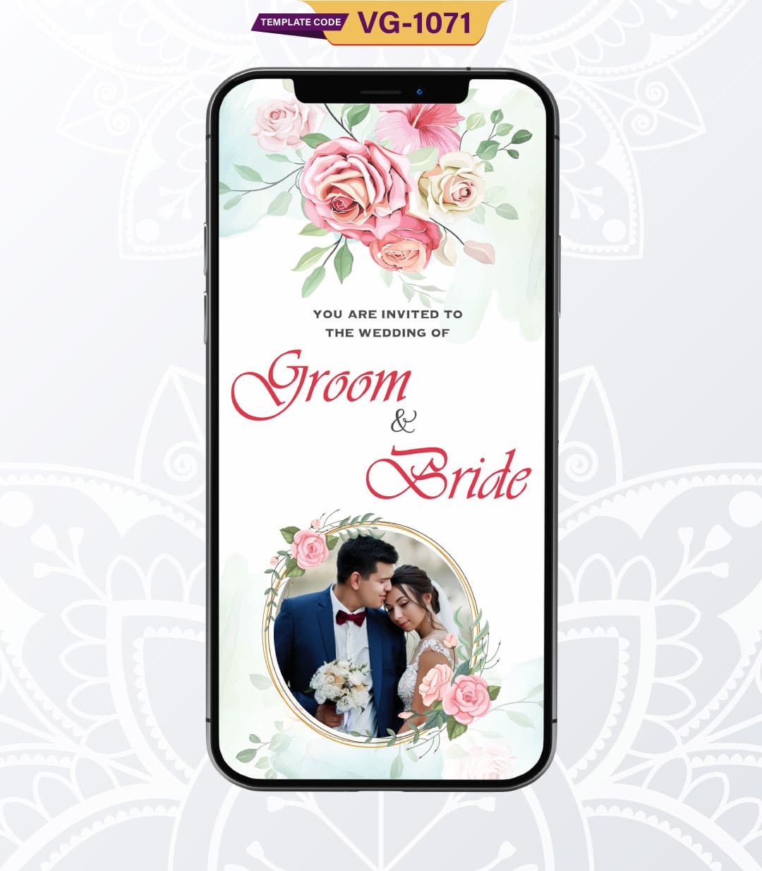 Floral Save The Date Wedding Invite