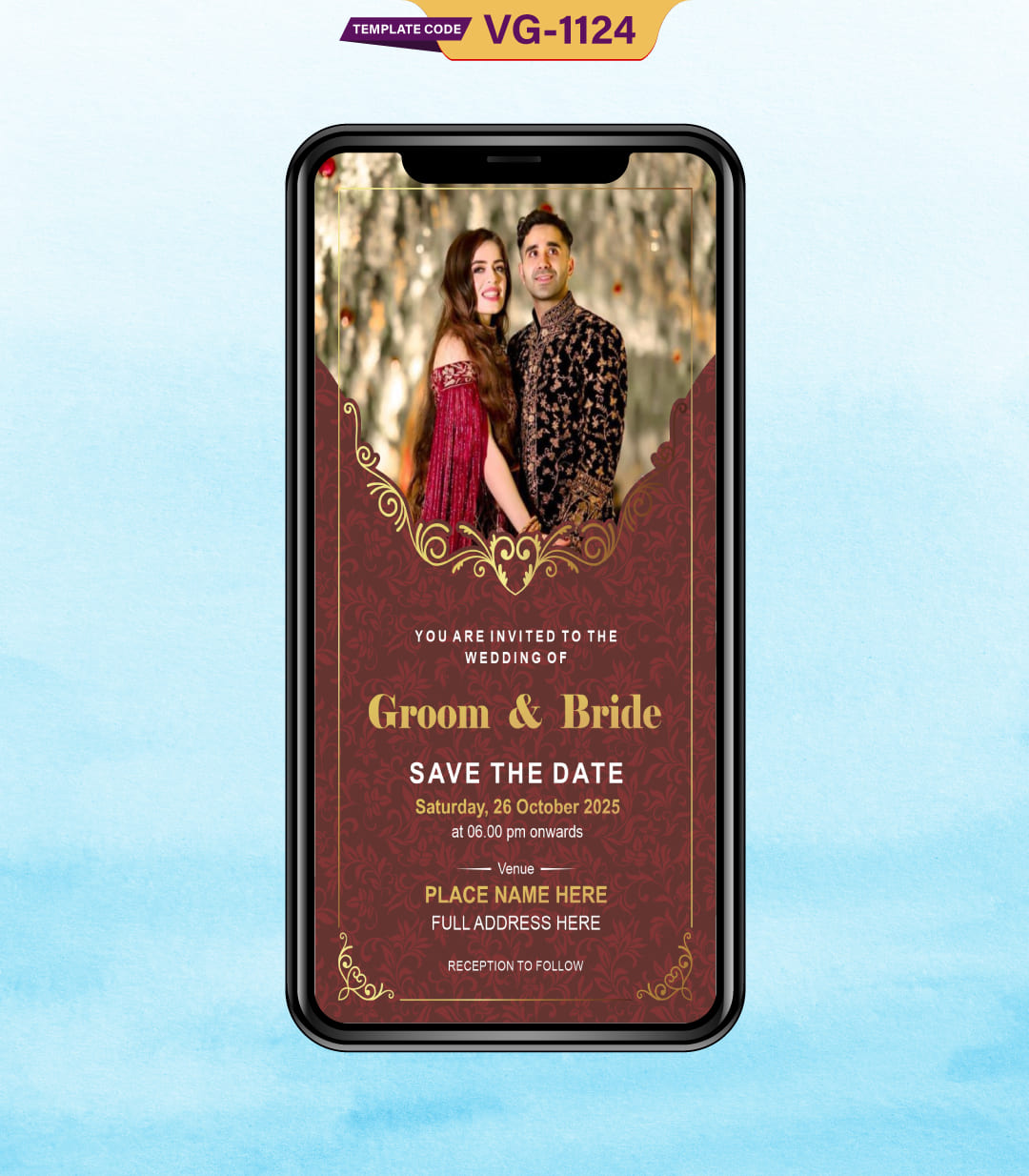 Save The Date Templates With Couple Picture