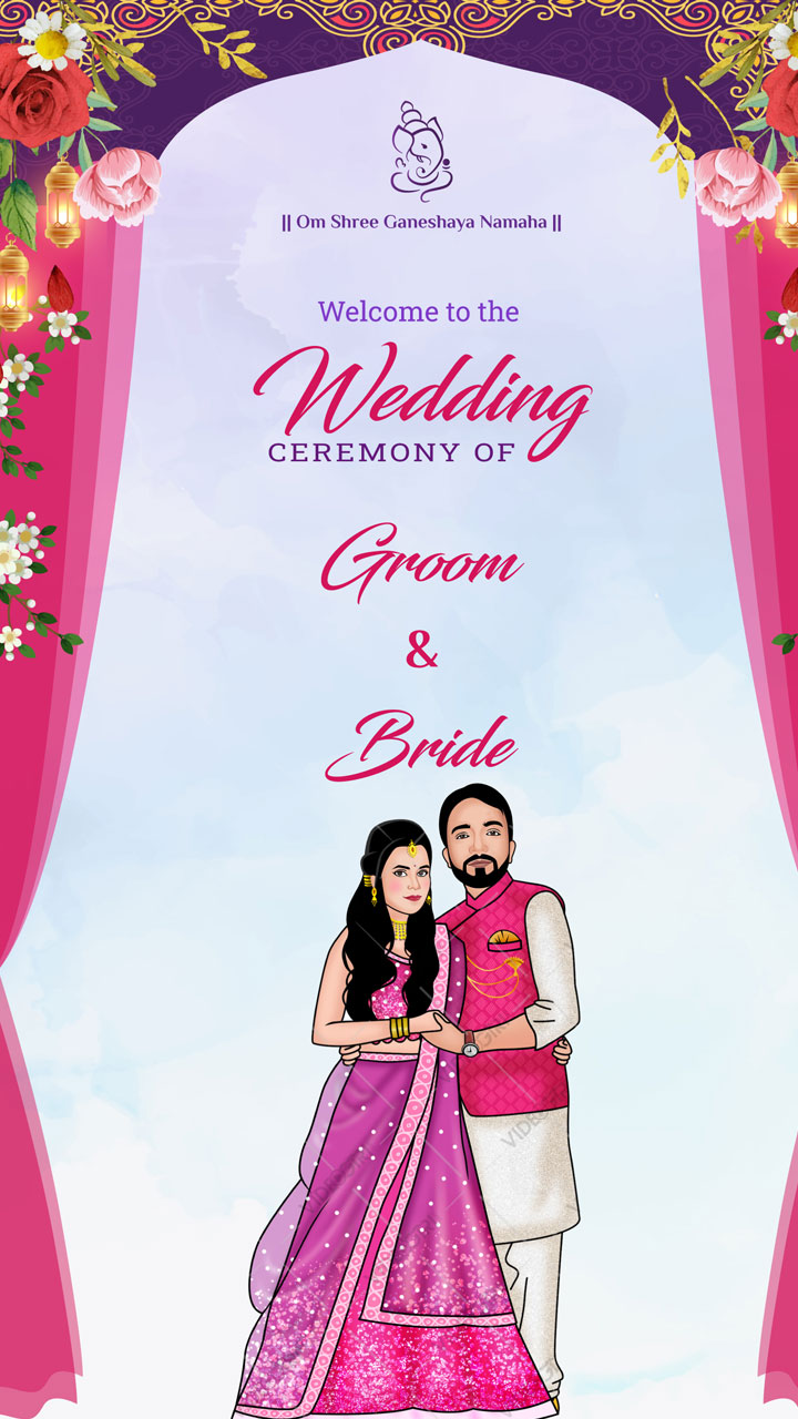 indian wedding caricature website