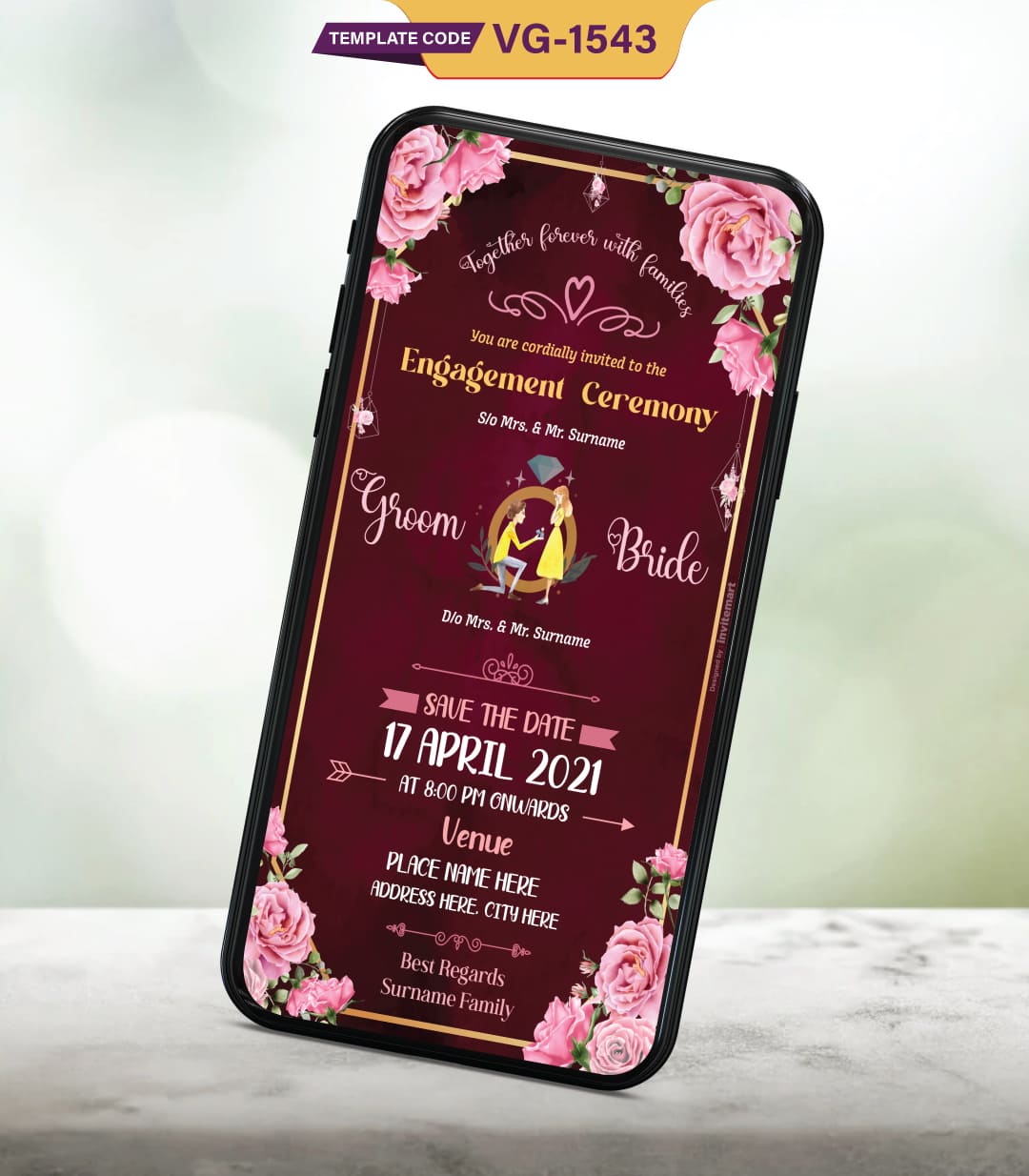 Dark Wedding Invitation Card Template in PSD by janurmas on DeviantArt