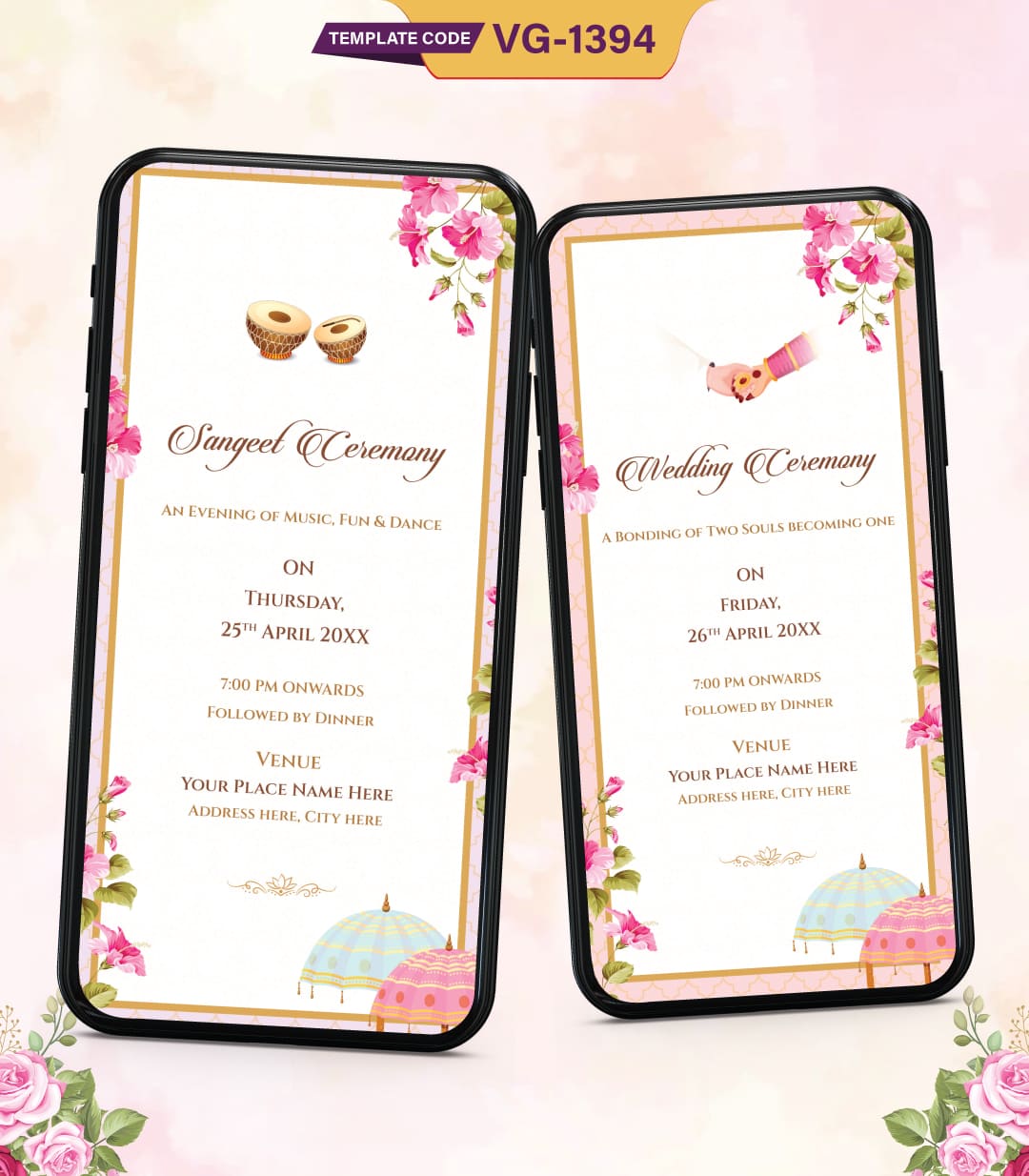 Multi Page Wedding Invitation Pdf Card - Wedding Invitation eCard