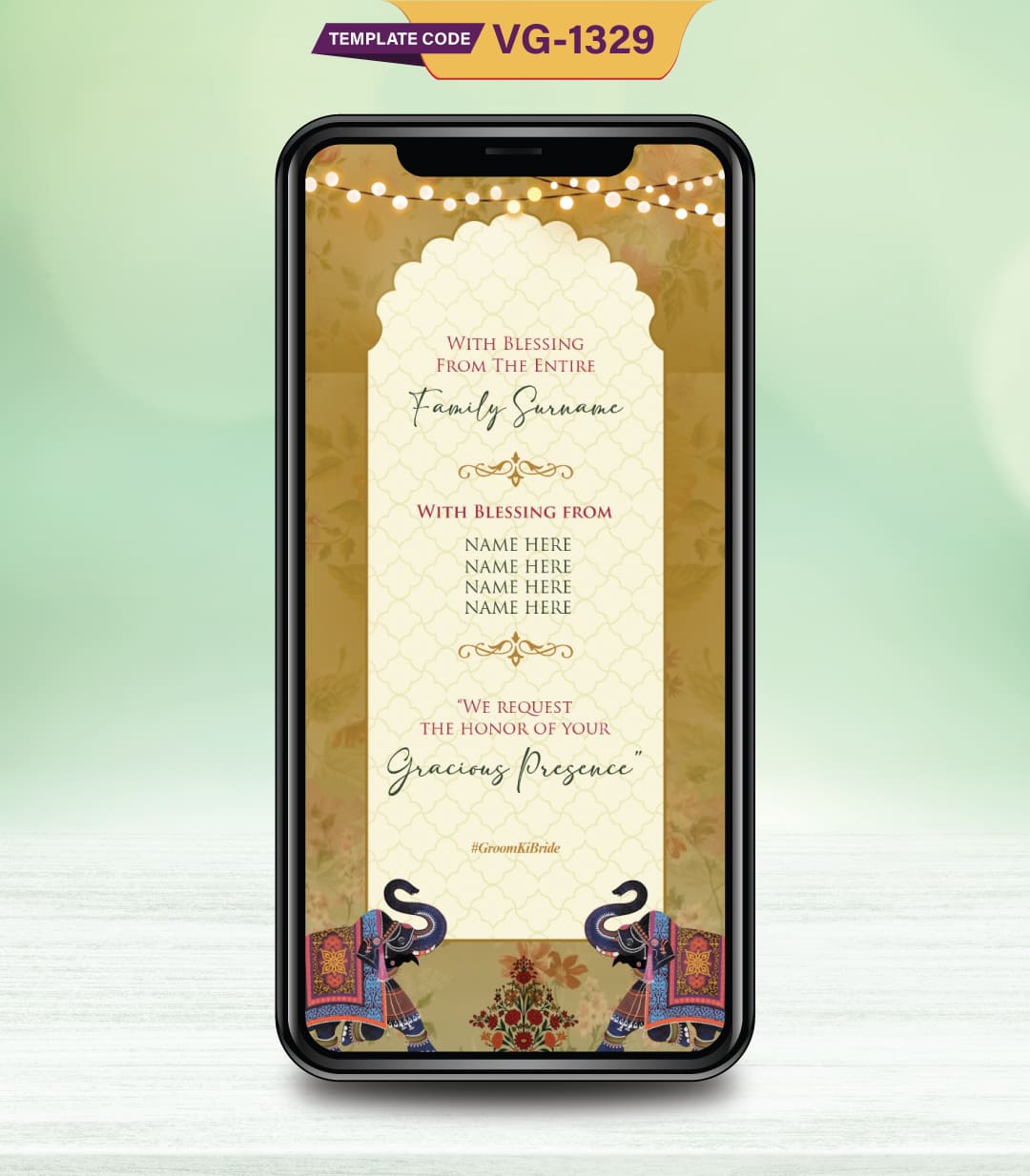 Traditional Punjabi Wedding Invitation Card